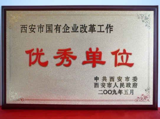 2009年5月，，被西安市委、市当局评为西安市国企业鼎新工作优良单元